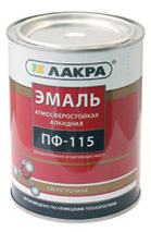 Эмаль ПФ-115 желтая, 2,8 кг. Лакра