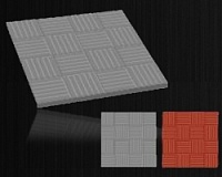 Плитка тротуарная Паркет 300*300*30 мм, красная